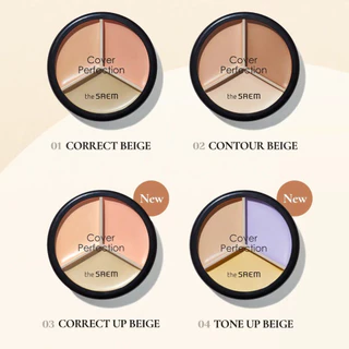 แท้💯ส่งไว🚀 THE SAEM COVER PERFECTION TRIPLE POT CONCEALER คอนซีลเลอร์3หลุม พ็อตเนื้อบาล์ม #65 #VV