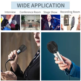 ผ้าคลุมไมโครโฟน KTV Disposable Microphone Microphone Cover ฝาครอบไมโครโฟนไมโครโฟนแบบใช้แล้วทิ้งกันฝุ่น COD