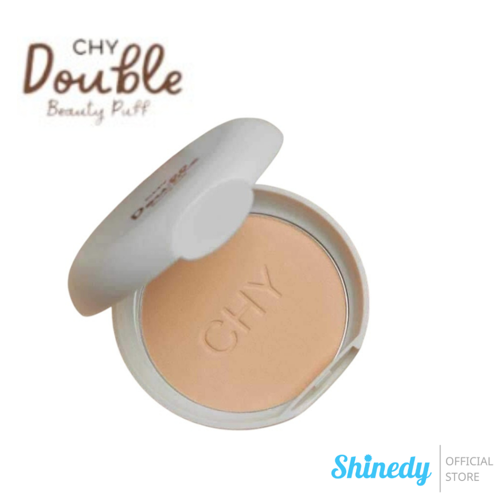 [พร้อมส่ง] CHY ซี เอช วาย ดับเบิ้ล บิวตี้ พัฟ แป้ง CHY เนื้อละเอียด ให้การปกปิด แต่บางเบาสบายผิว