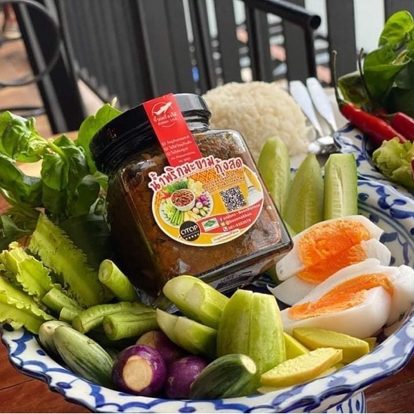 บุญนคร น้ำพริกมะขามกุ้งสด น้ำพริกกุ้งสด ของดีเมืองนครศรีฯ ขนาด 200 กรัม