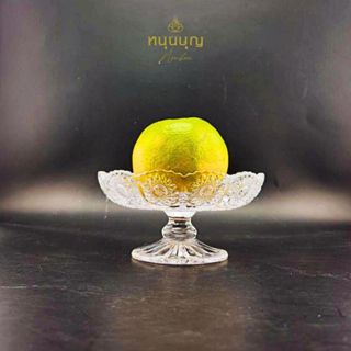 P9 พานแก้วเล็ก ลายสวย ขนาดปากกว้าง 11.1 ซม.