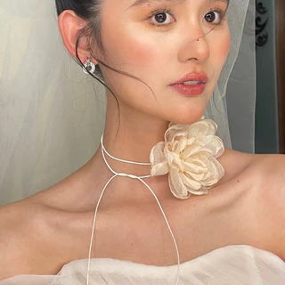 สร้อยคอ สร้อยโชคเกอร์ ดอกไม้💐 สไตล์เรโทร สวยๆ เข้ากับทุกการแต่งกาย✨