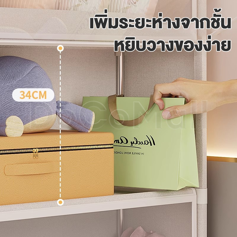 ตู้เก็บของ ตู้เก็บของเล่นและขนม PVCวัสดุ เป็นมิตรกับสิ่แวดล้อม สวยงามทนทาน ป้องกันฝุ่นและโปร่งใส  3/4/5 ชั้น - รูปที่ 3