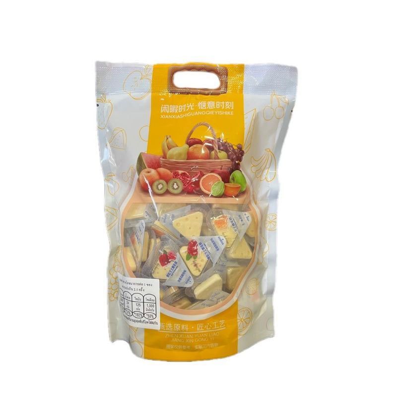 ขนมชีสนมสามเหลี่ยม   หอมกลิ่นนมชีส ใน1ถุงคละรส ถุงล่ะ500กรัม（75-77ชิ้น） - รูปที่ 7