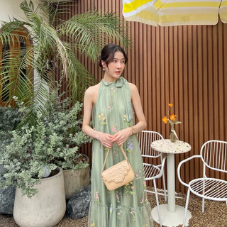 🥂Lady Camelia Dress - Miida✨ผ้าใหม่หนาขึ้น💫🧁ผ้าเวลปักน่ารักมากๆ🧀