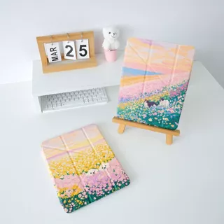 LAONGMOON เคสไอแพดแกน Y ฝาพับลาย พิมพ์ลาย Summer Collection ipad case เคส iPad ใส่ปากกาได้ แบบพับ