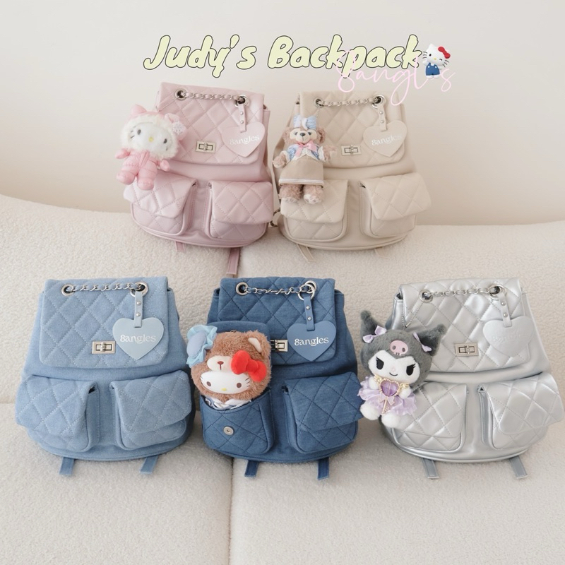 8anglesshop - 🍒🎒น้องกระเป๋าเป้ Judy backpack 13นิ้ว แถมฟรีพวงกุญแจ💖D038