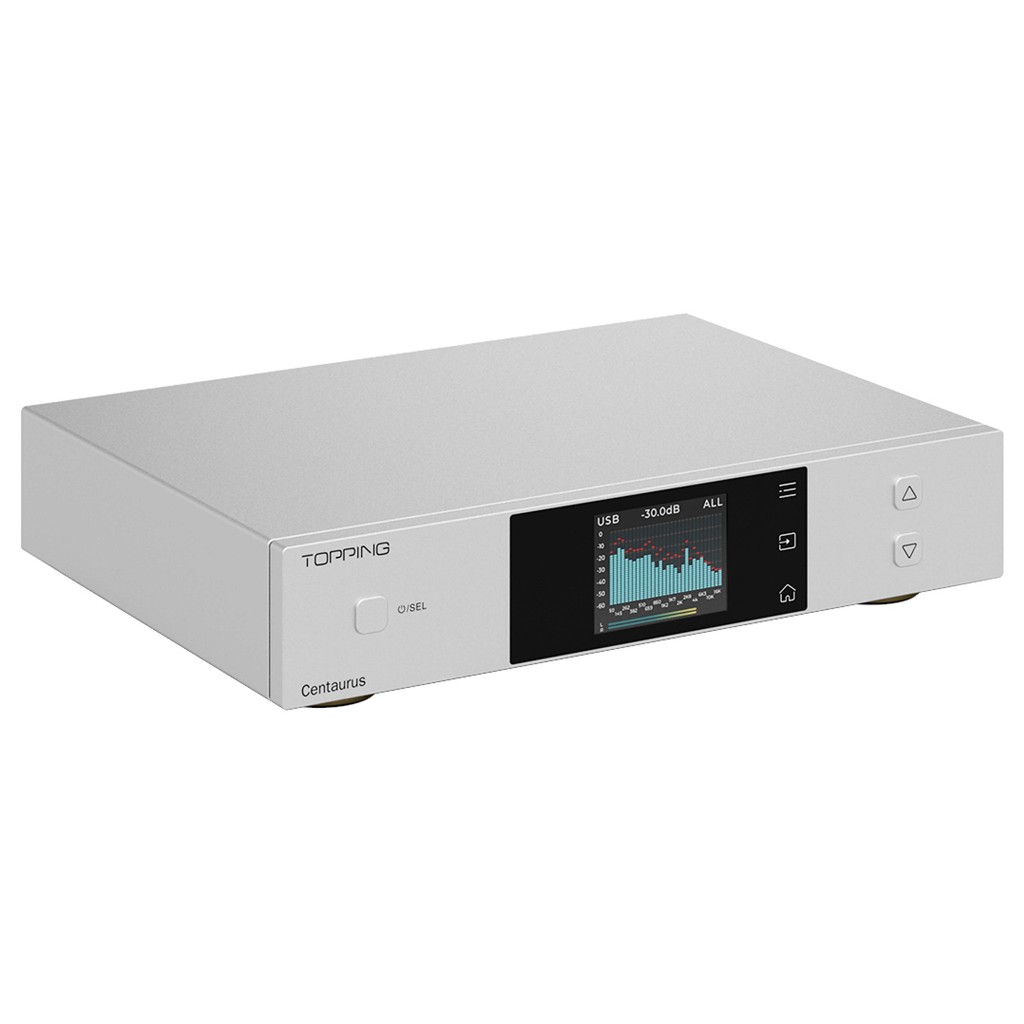 Topping Centaurus DAC ตั้งโต๊ะแบบ R2R สีเงิน ใช้ภาค DAC holo audio Hi-Res ศูนย์ไทย