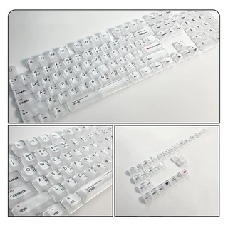 132คีย์ คีย์แคปใส ภาษาไทย Transparent Keycaps ใส ไฟทะลุ Keycap Thai โชว์ไฟคีย์บอร์ด keycap โปร่งแสง