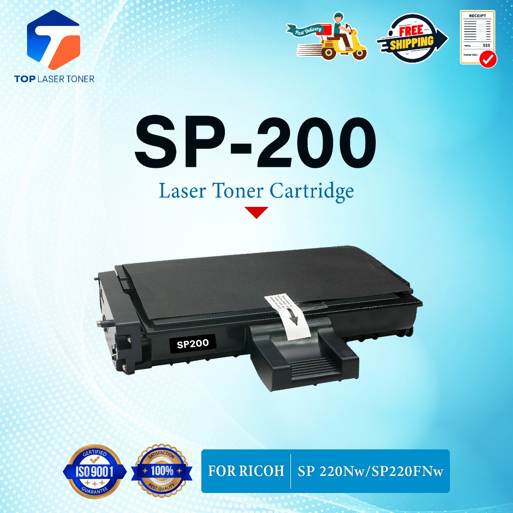หมึกเทียบเท่า SP200 SP-200 P200 200 FOR Ricoh SP 200/SP 201/SP 201N/SP 203S/SP P204SFN/SP 220/SP 220