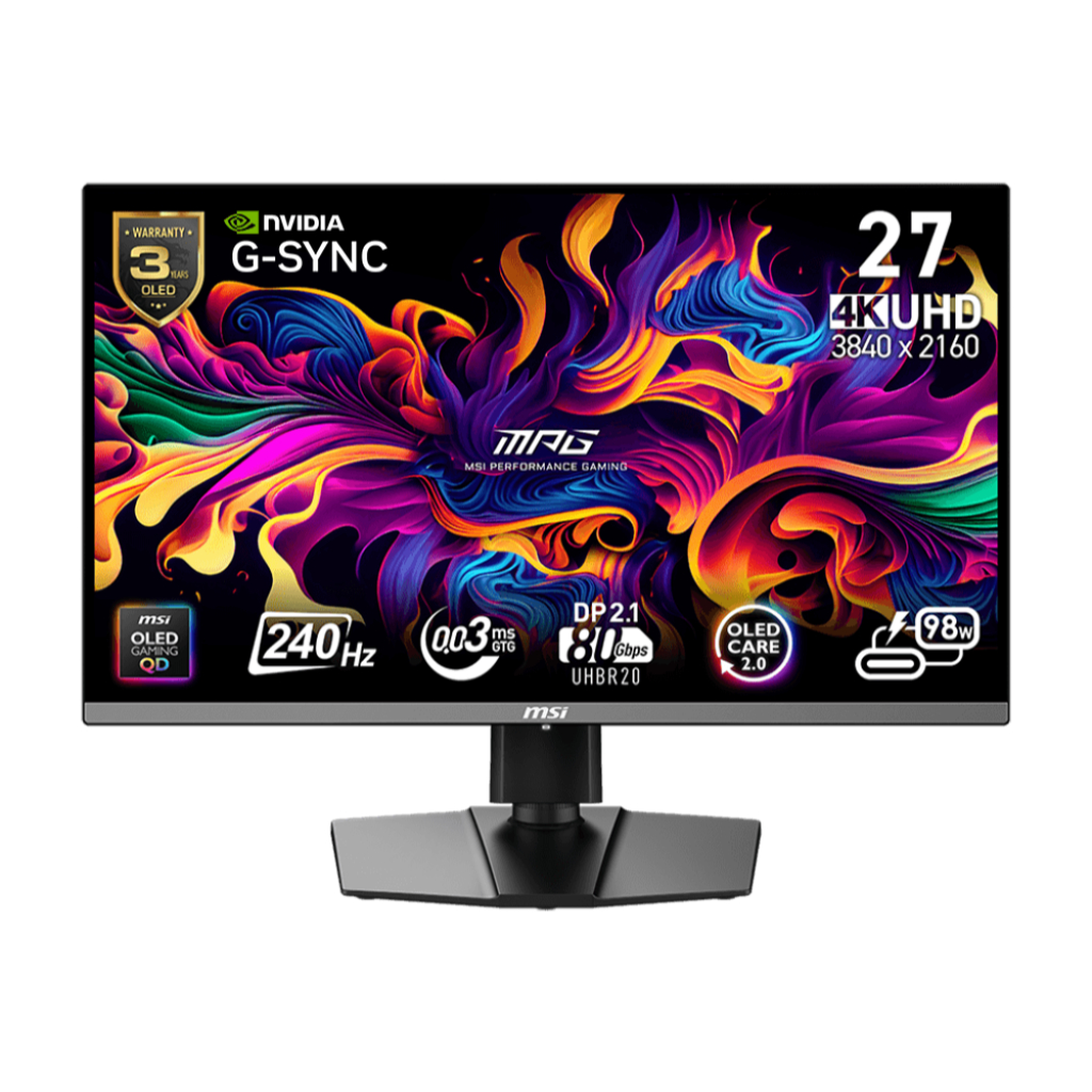 [Pre-Order] MSI MPG 272URX QD-OLED Monitor 3840x2160 (UHD) จอคอมพิวเตอร์ 26.5"
