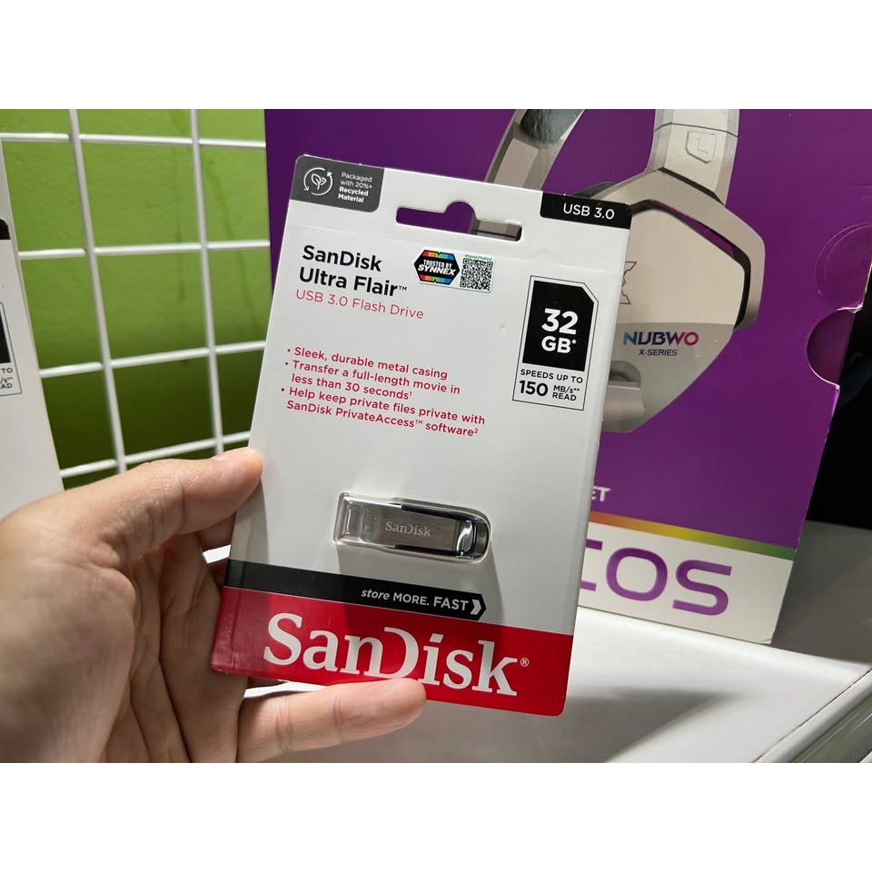 Flashdrive Sandisk Ultra Flair 32GB ของใหม่แกะกล่อง