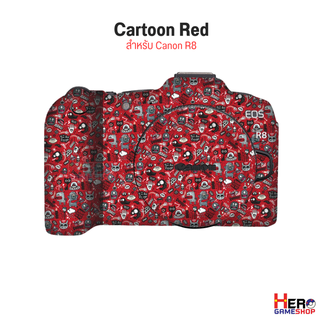[Sticker Canon] Body Camera สติกเกอร์ skin ป้องกันเลนส์กล้อง ติดง่าย ไม่ทิ้งคราบกาว กล้อง Canon R8 Camera Sticker