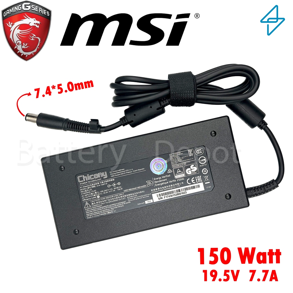 MSI Adapter ของแท้ Acer All In One Z1620 / Acer AIO Aspire Z3-615 150W 7.4 สายชาร์จ MSI, อะแดปเตอร์
