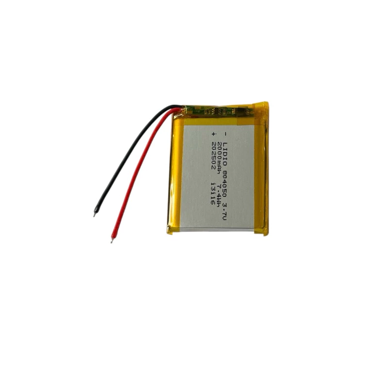 804050 3.7V 2000mAh แบตเตอรี่ Lithium polymer แบตลำโพง แบตหูฟัง แบตกล้อง แบตกล้องติดรถยนต์ DIY thumbnail 5