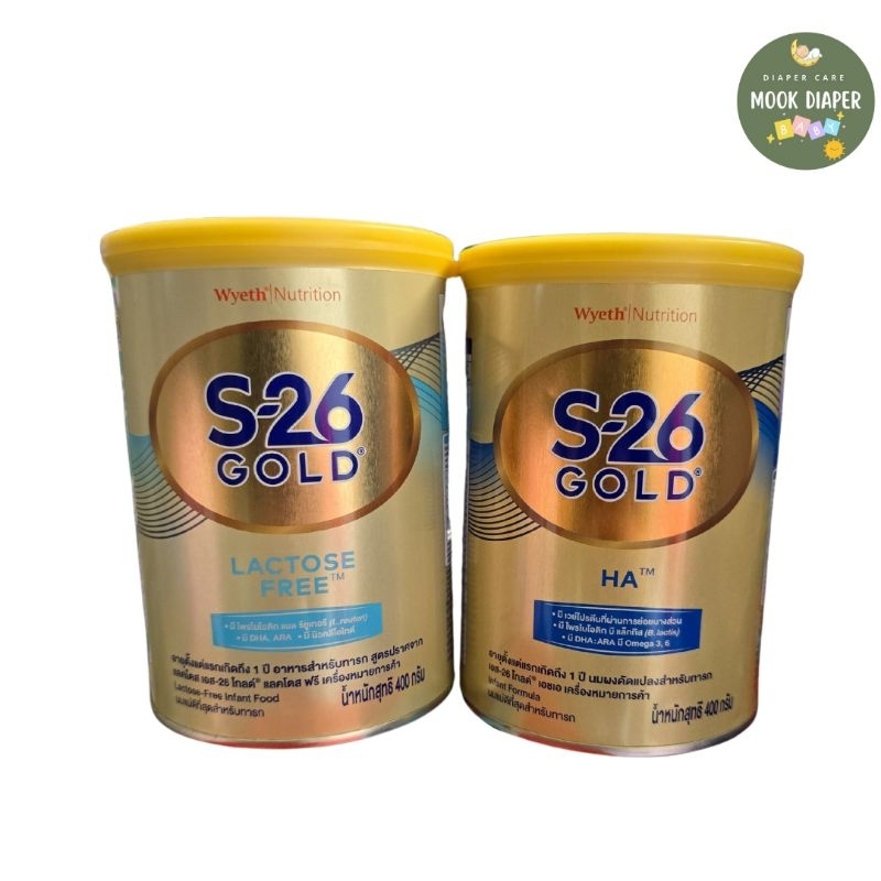 📌กระปุกบุบ เล็กน้อย 📌นมผง S26 gold มี 2 สูตรให้เลือก HA / LF 400 กรัม 1 กระป๋อง
