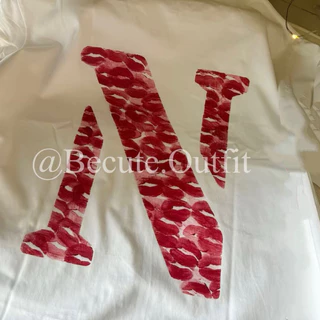 Kissy shirt เสื้อจุ๊บ DIYเพ้นท์เสื้อรอยจูบ เช็ตทำเสื้อจูบของขวัญให้แฟน💋