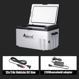 【พร้อมส่ง】 Alpicool freezer ตู้เย็นขนาดเล็ก12V/24V/220V ตู้เย็นพกพา ตู้เย็นในรถ ตู้เย็นมินิ เครื่องทำความเย็น เย็น±20°C