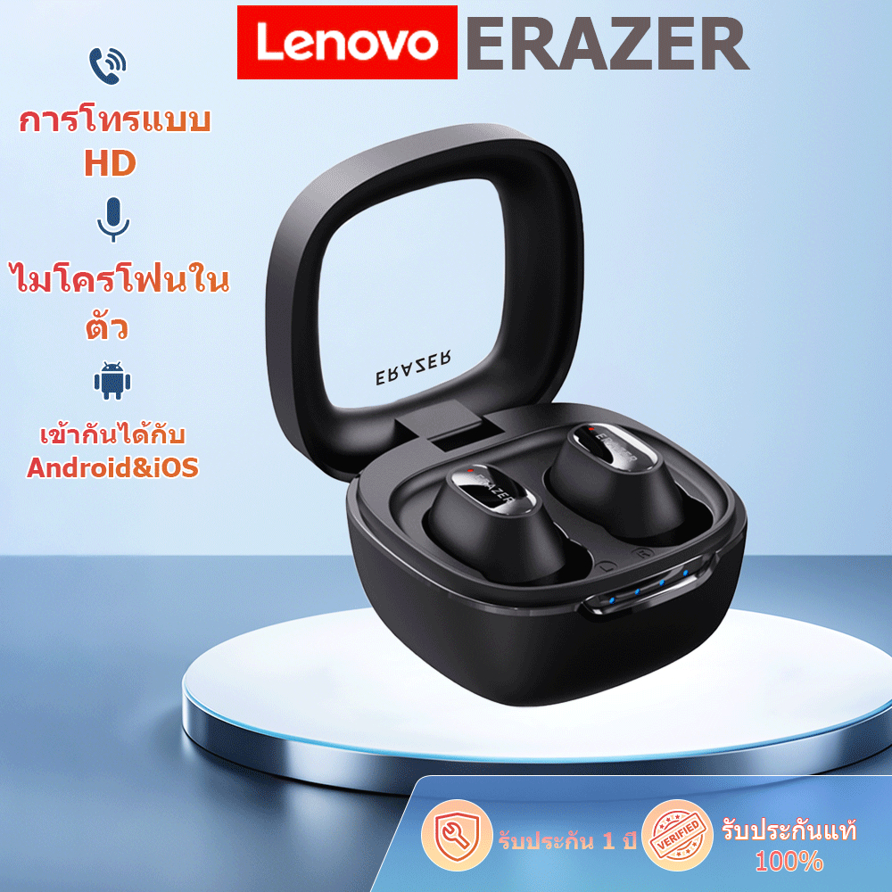 [การอัพเกรดใหม่]VOULAO&Lenovo ERAZER XT62 MAX หูฟังชนิดใส่ในหู TWS Bluetooth 5.4 หูฟังไร้สาย with LED Display