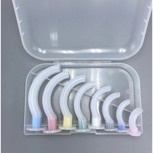 ท่อเปิดทางเดินหายใจ AIRWAY ORAL ทางปาก  ท่อเปิดทางเดินหายใจทางปาก oropharyngeal airway ( แบบกล่องครบ