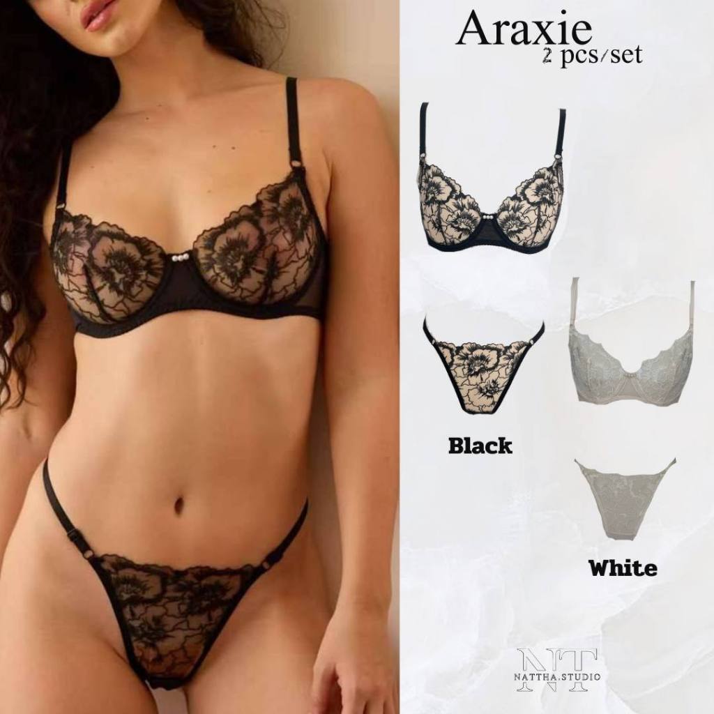 Nattha.Studio / Araxie bra set  5579 ชุดชั้นในเข้า กางเกงชั้นในทรงจี