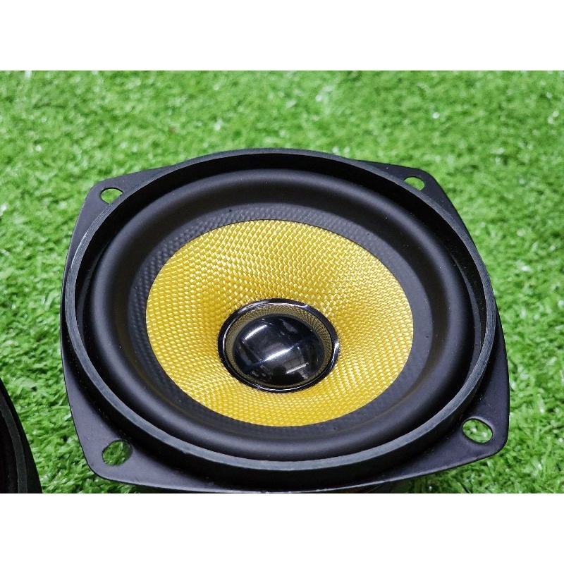 ลำโพง3นิ้ว (หน้าเหลือง) ออร่า ลำโพง3นิ้ว diy AURA 4โอมห์ 10วัตร อุปกรณ์บลูทูธdiy ลำโพงdiy