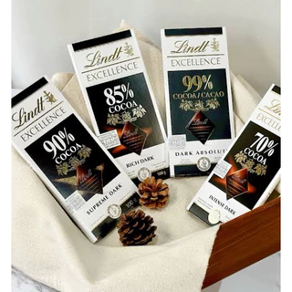Lindt excellence cocoa bar 50/100 กรัม พร้อมส่ง