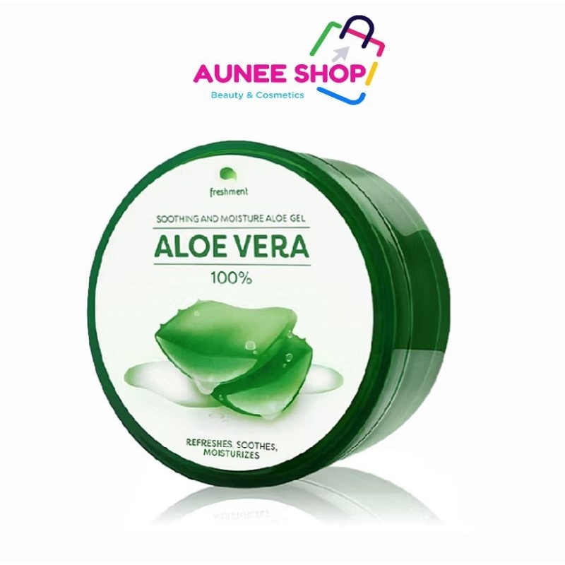 ส่งฟรี/มีไลฟ์  เจลว่านหางจระเข้Freshment ซูธติ้ง แอนด์ มอยซ์เจอร์อโลเวร่าเจล Soothing andMoistureAloe Vera Gel 300ml