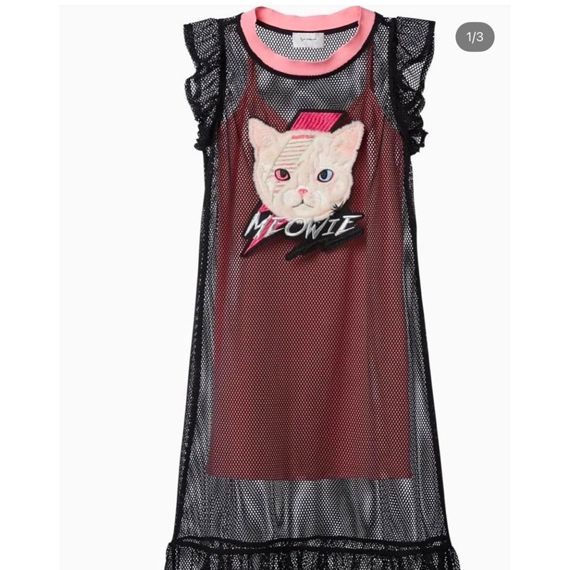 Dress Lynaround M ลายแมว