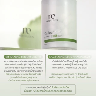 Calleaf Plus ฟรี! ของแถม [ของแท้ ล็อตใหม่] แคลลีฟพลัส medileen ดูแลรูปร่าง คุมระดับน้ำตาล เผาผลาญ