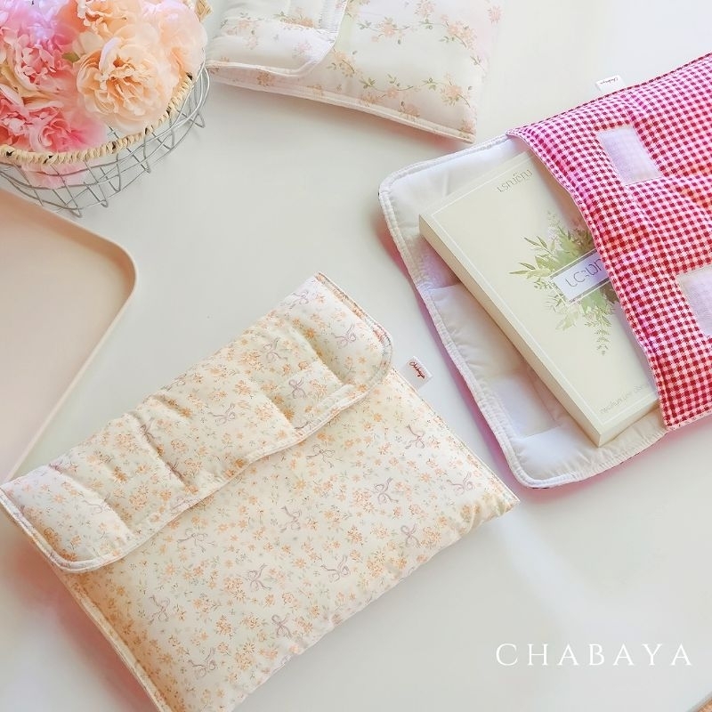 Book sleeve กระเป๋าใส่หนังสือ หนานุ่ม ปกผ้าใส่หนังสือchabaya สินค้าพร้อมส่ง