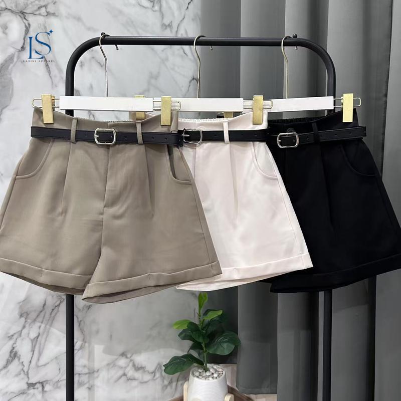 LASINI 679 กางเกงขาสั้น ใส่สบายสามารถใส่ทำงานได้ *แถมเข็มขัด ทุกตัว*