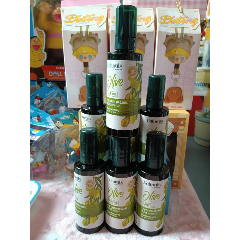 Naturals by watsons olive hair oil certified organic 100ml.exp27