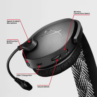 HyperX Cloud Jet [Wireless] Over-ear Headset Gaming หูฟังเกมมิ่งไร้สาย | Casual & Aesthetic Co-Op Gamer