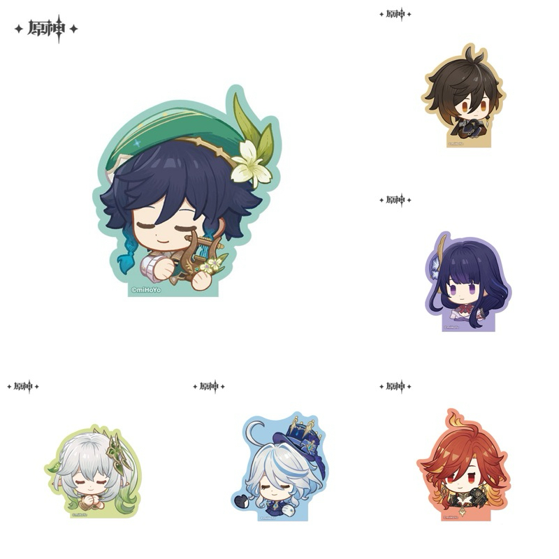 [ พร้อมส่ง / Official ] Genshin Impact Archon Memo Pad Note เกนชิน อิมแพค กระดาษโน้ต ลาย Venti Raiden Furina