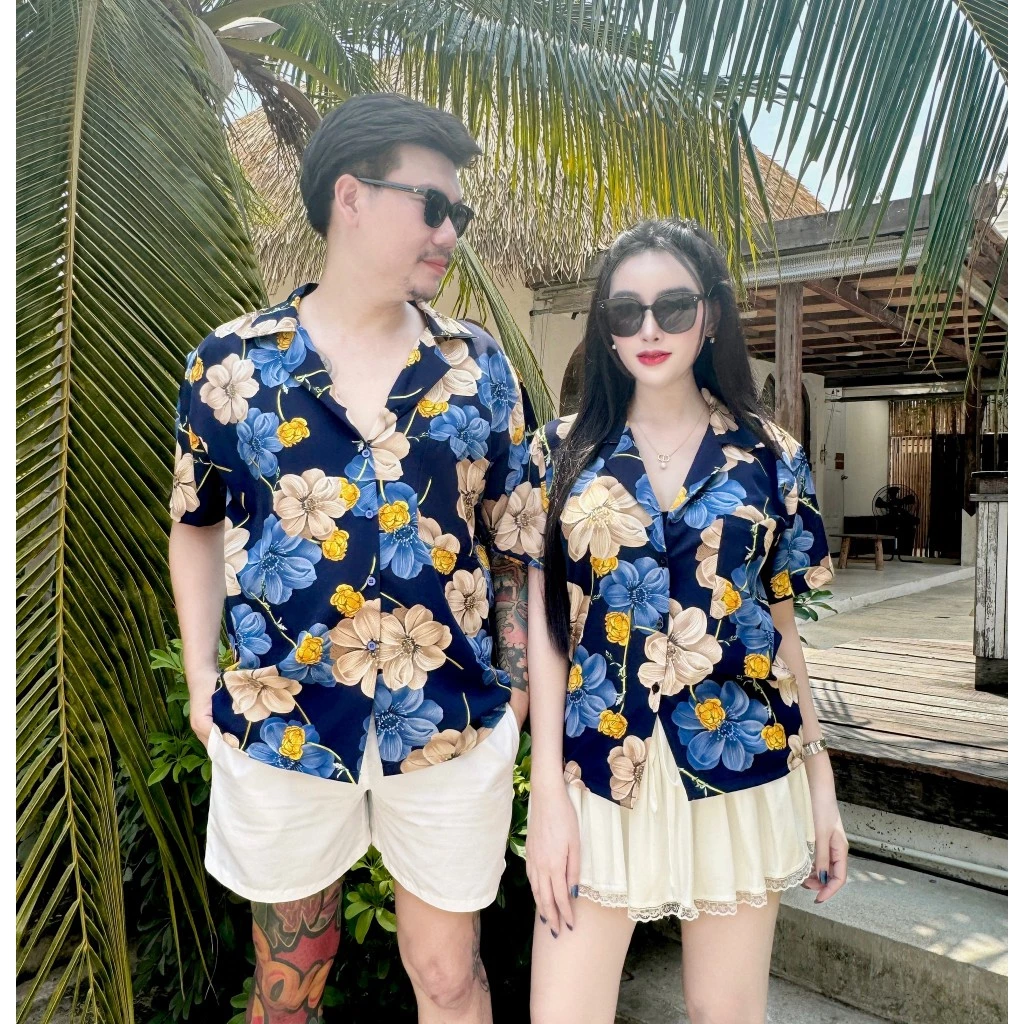 เสื้อสงกรานต์ลายดอก คอปก มีกระเป๋า ผ้าไหมอิตาลี thumbnail 5