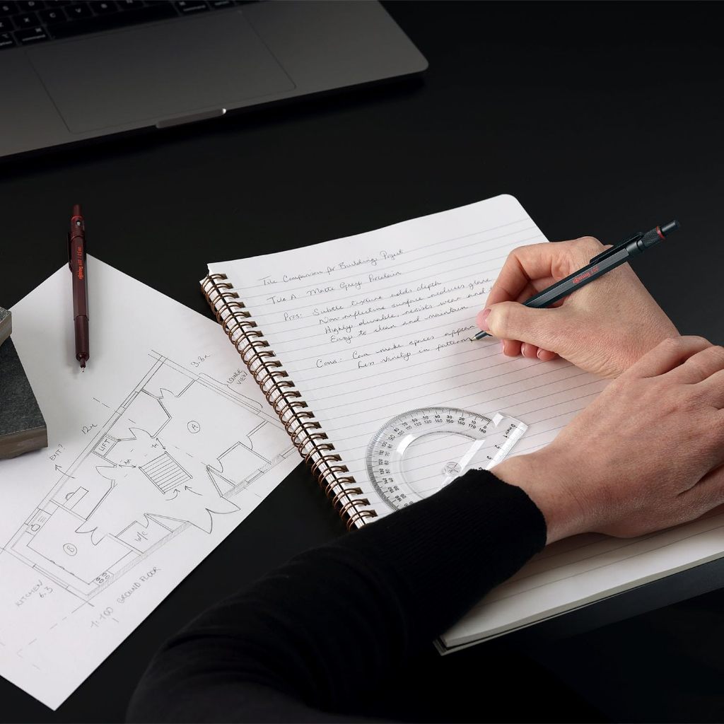 rOtring 600 Mechanical Pencil/ดินสอกดระดับมืออาชีพ/สีช็อคโกแลตทรัฟเฟิล - รูปที่ 2