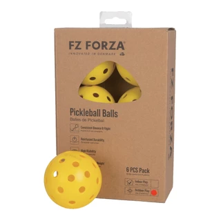 FZ FORZA ลูกพิคเคิลบอล (6 ลูก) Pickleball Balls เทคโนโลยีเดนมาร์ก มาตรฐาน USAPA ซ้อมและแข่ง (Indoor/Outdoor)