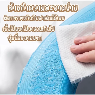 ฝาครอบที่นั่งชักโครก แบบยืดหยุ่น ล้างทําความสะอาดได้ อุปกรณ์เสริมแผ่นรองนั่งชักโครกในห้องน้ํา