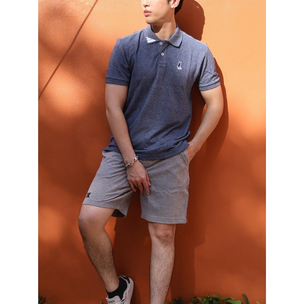 KUFKOLAR เสื้อโปโล คลาสิค สีกรมเข้มท็อปดราย I สำหรับสุภาพบุรุษสุภาพสตรี เสื้อรุ่นทรงตรง I P44-NY01