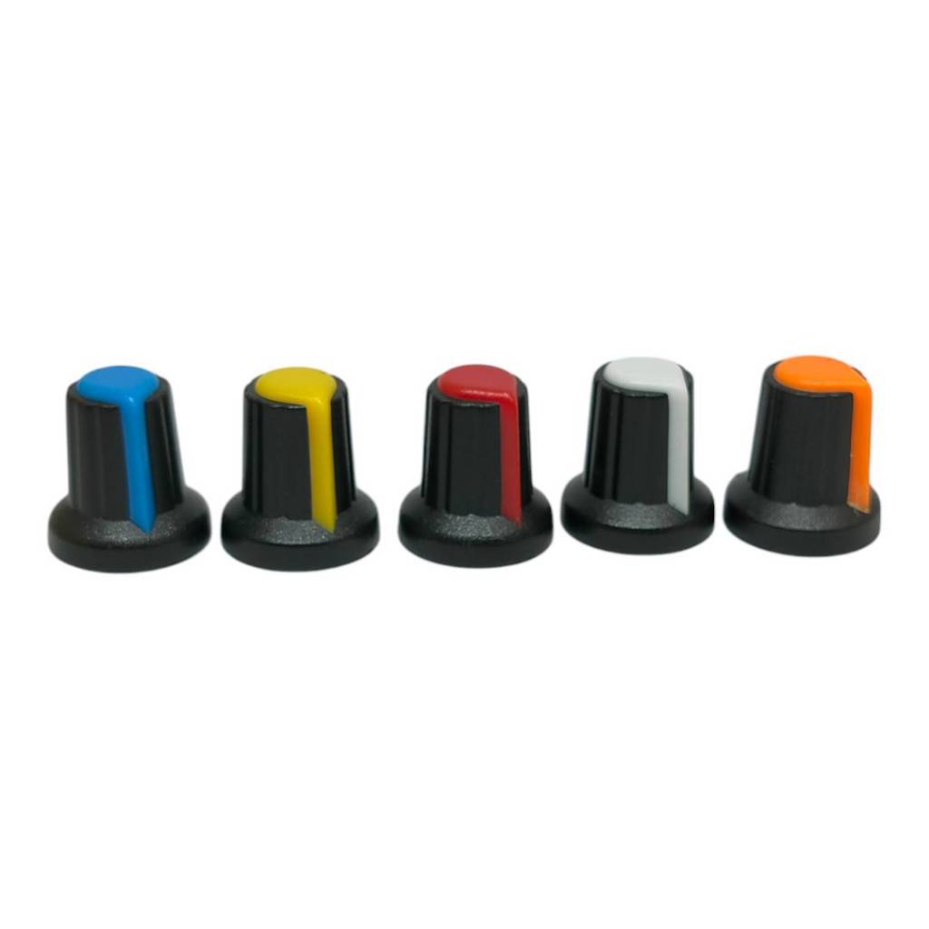 ลูกบิดโวลุ่ม ฝาครอบโวลุ่ม Knob ขนาด15x17mm 1ชิ้น มีให้เลือก 5 สี