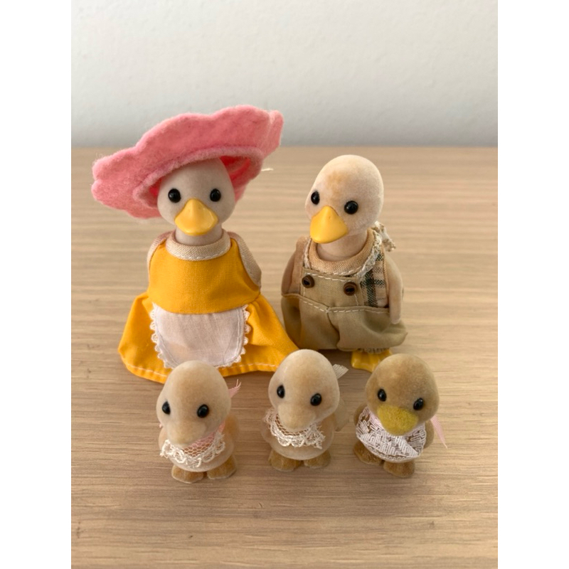 สินค้ามือสอง💥  Slyvanian Families 5 ชิ้น เซตครอบครัวเป็ด 🪿