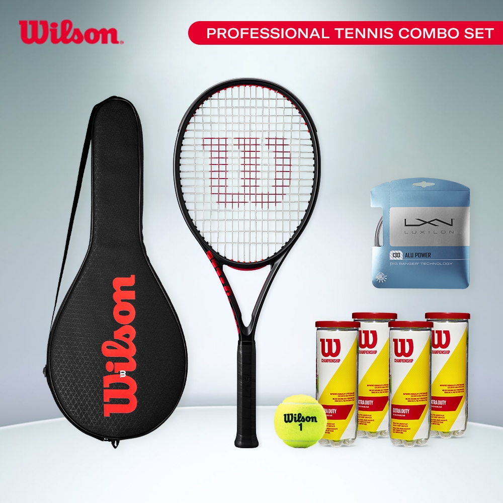[WILSON Professional Kit] Clash 100L V3 ไม้เทนนิส Grip 2 Combo Set Official Store