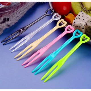 ส้อมจิ้มผลไม้ ส้อมจิ้มขนม แบบหนา ขายดีอันดับ 1 ส้อมจิ้มขนมไม้ แข็งแรง ราคาส่ง