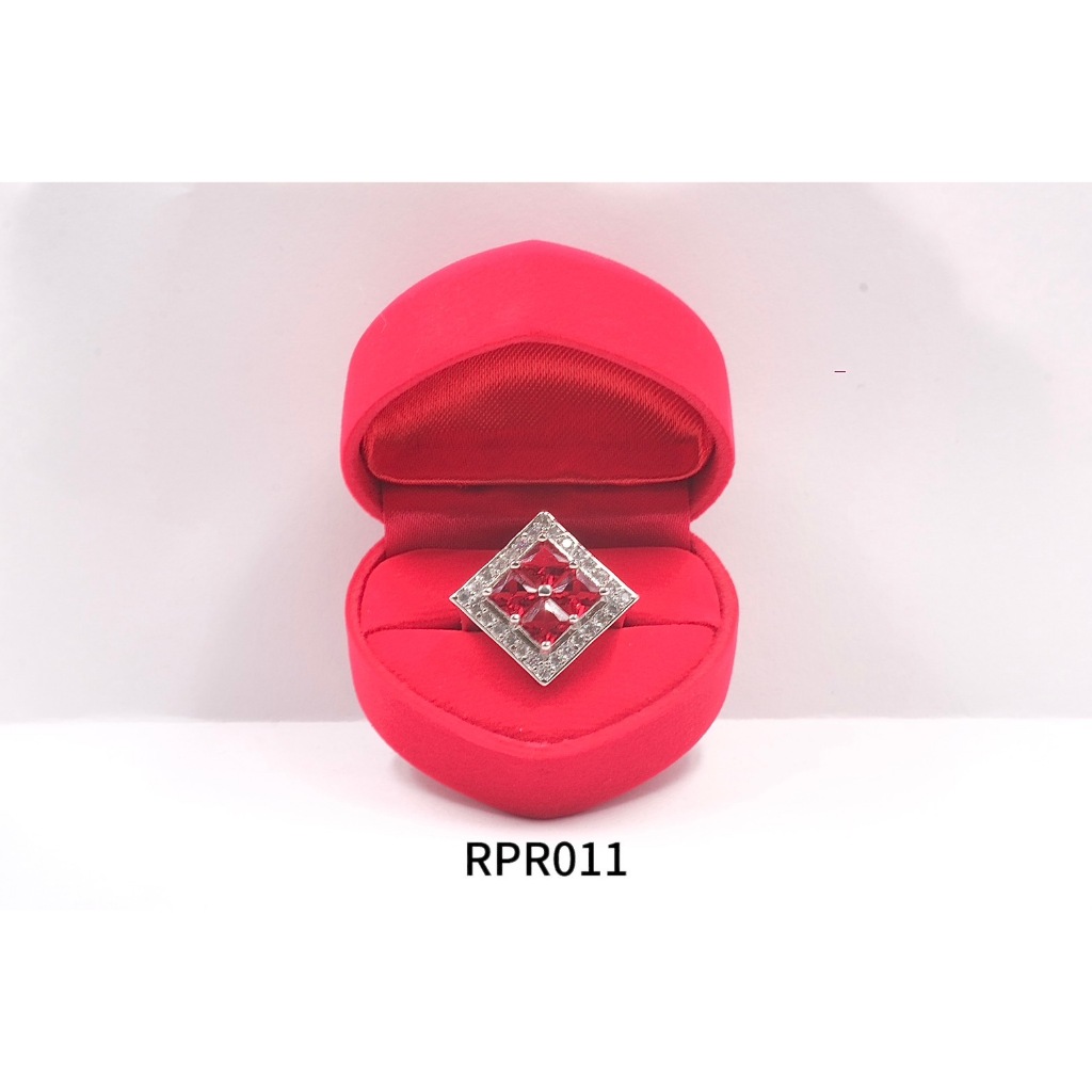 4ลาย จำนวนจำกัด แหวน ทับทิมแดง เครื่องประดับ เข้ากับทุกการแต่งกาย - รูปที่ 3