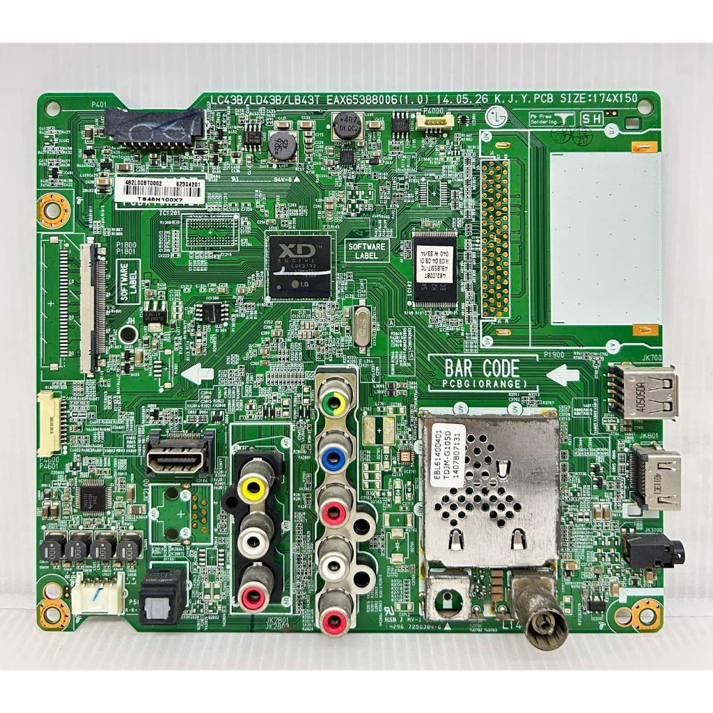 เมนบอร์ด LG รุ่น 42LB551T ,49LB551T ,42LB561T ,49LB561T ,42LB620T ,49LB620 พาร์ท EAX65388006 ของแท้ถ