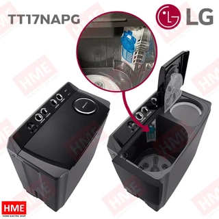IX [HME] LG เครื่องซักผ้า 2 ถัง รุ่น TT17NAPG (17 กก.) ระบบ Roller Jet