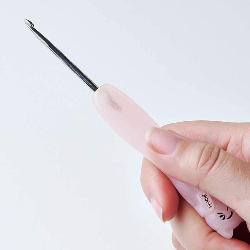 โครเชต์แมวเหมียว ด้ามเรซิ่น จับถนัดมือ พร้อมส่ง