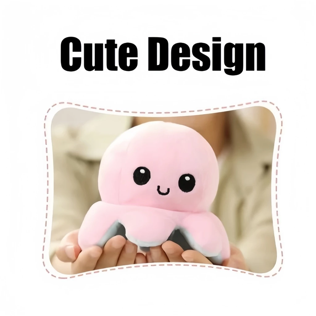 ตุ๊กตาปลาหมึกพลิกด้านได้ 20cm Reversible Octopus thumbnail 6