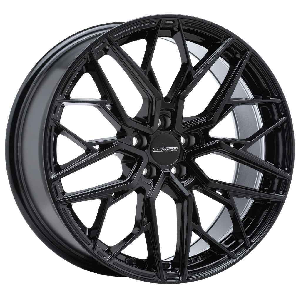 Lenso Wheel JAGER-VENTUS ขอบ 18x8.5" 5รู108 ET+40 สีBK แม็กขอบ18 เลนโซ่ ล้อรถยนต์